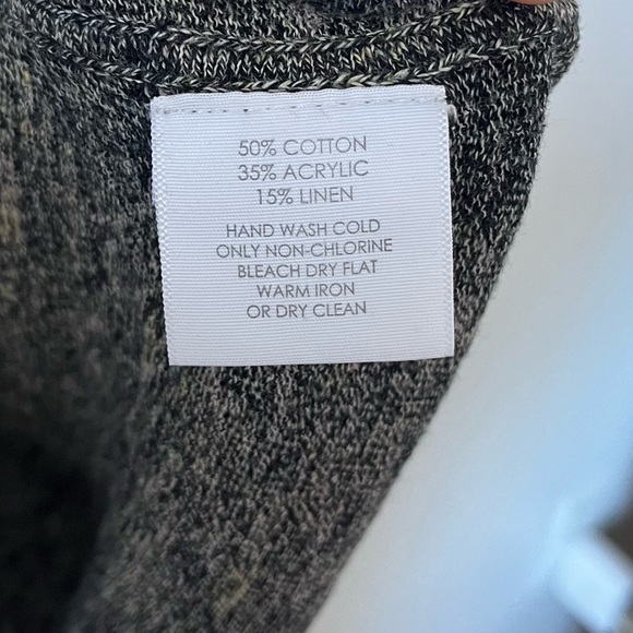 White + Warren Neon Contrast V Neck Sweater M - Picture 7 of 10